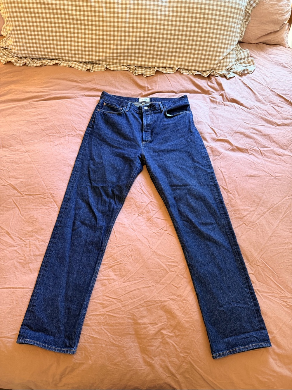 Agolde Straight Leg Dark Blue Jeans